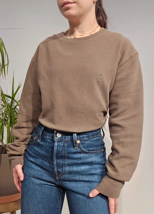 Pull léger en maille abeille marron Ralph Lauren (4180), marca: Ralph Lauren, estado: Muito bom, tamanho: L / 40 / 12, €38.00, €40.60 inclui Proteção do Comprador Pro