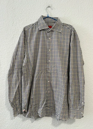 Camisa de cuadros de Isaia, merk: ISAIA, staat: Heel goed, maat: 42 cm, € 20,00, € 21,70 inclusief Kopersbescherming