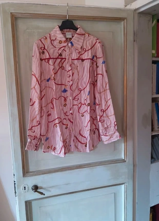 2 Pink Vintage Print Shirts, marca: Claire Crowley, estado: Novo sem etiquetas, tamanho: L / 40 / 12, €40.00, €42.70 inclui Proteção do Comprador