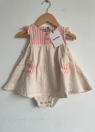 Tocoto Vintage baby girl pink striped rompers dress 2y, brand: Tocoto Vintage, condizioni: Nuovo con cartellino, taglia: 24-36 mesi / 92 cm, €18.00, €19.60 include la Protezione acquisti Pro