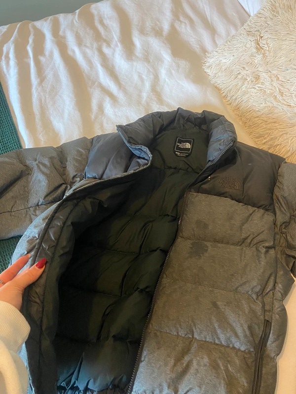 The north face 700 grey puffer coat | Vinted