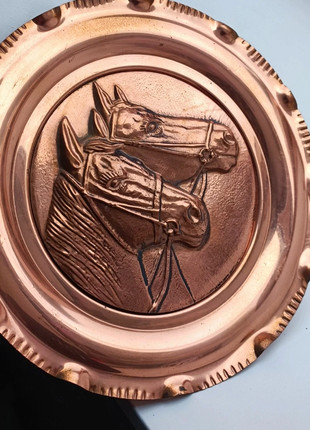 Véritable assiette decorative en cuivre véritable verni, état: Bon état, 14,00 €, 14,99 € Protection acheteurs incluse