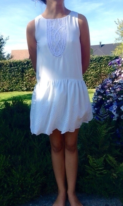 Robe blanche Zara 11/12 ans 1