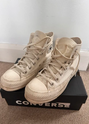Off white platform Converse, brand: Converse, condition: Good, size: 6, £20.00, £21.70 includes Buyer Protection