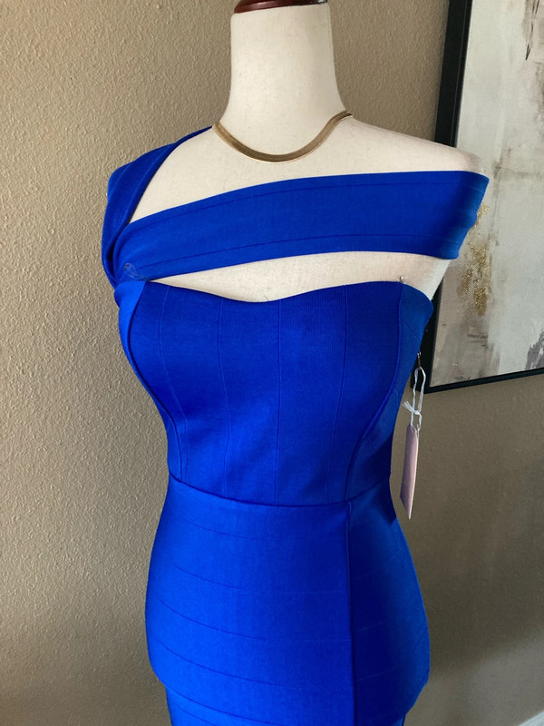 Royal blue bandage dress 2