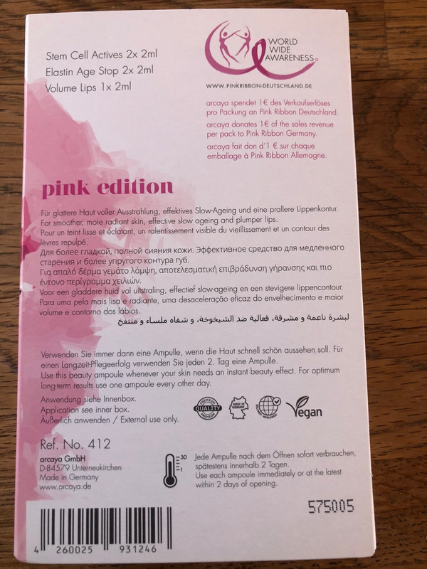 Arcana Pink Edition Slow Aging & Hydration - 5 Ampoules  2