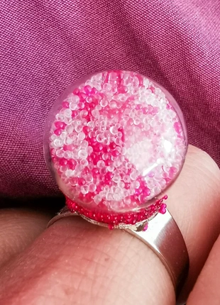Bague ajustable boule et billes , marque: Fait Main, état: Très bon état, taille: Ajustable, 3,00 €, 3,85 € Protection acheteurs incluse