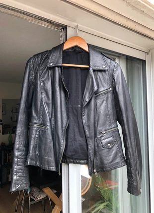 Veste en cuir vintage, marca: Vintage Dressing, estado: Novo sem etiquetas, tamanho: M / 38 / 10, €45.00, €47.95 inclui Proteção do Comprador