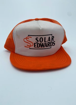 Vintage Solar Edwards 80s Trucker Hat, merk: Vintage, staat: Heel goed, maat: Universele maat, € 9,95, € 11,15 inclusief Kopersbescherming Pro