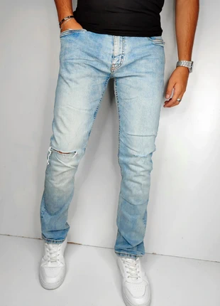 Jean bleu clair straight droit smog W34, marque: SMOG, état: Très bon état, taille: XL, 10,00 €, 11,20 € Protection acheteurs (Pro) incluse