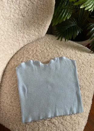 Top bandeau bleu pastel, marke: Dilvin, zustand: Sehr gut, größe: M / 38 / 10, 3,00 €, 3,85 € inklusive Vinted-Käuferschutz