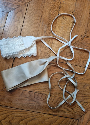 Lot de 2 ceintures à nouer, marque: Inconnu, état: Neuf sans étiquette, taille: Ajustable, 2,00 €, 2,80 € Protection acheteurs incluse