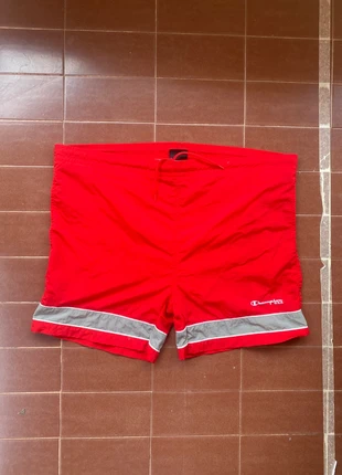 Vintage Champion Red Swim Trunks – Size XXL – Classic Mesh-Lined Nylon – Authentic 2000s Swimwear, marca: Champion, estado: Muy bueno, tamaño: XXL, 12,00 €, 13,30 € Protección al comprador incluida