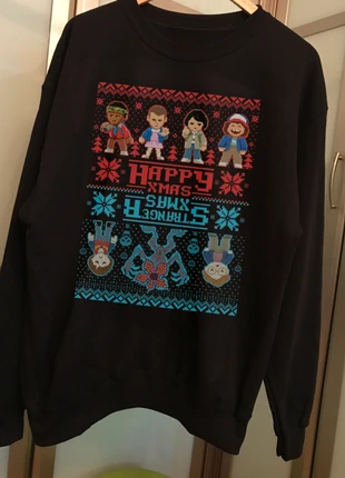 Happy Stranger things ugly christmas sweater noel, marca: happchrnoe, estado: Muy bueno, tamaño: L, 24,95 €, 26,90 € Protección al comprador Pro incluida