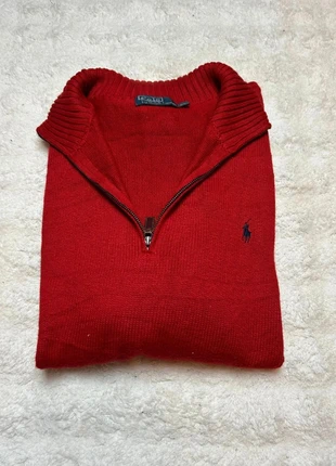 Pull sweat half 1/4 zip Ralph Lauren couleur rouge logo bleu taille xl en tres bon état, marque: Ralph Lauren, état: Très bon état, taille: XL, 45,00 €, 47,95 € Protection acheteurs (Pro) incluse