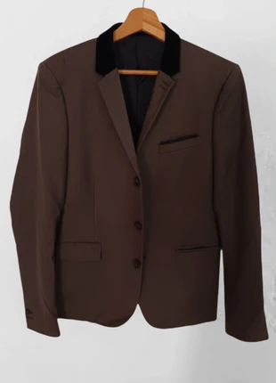 Costume complet marron col velours - The Kooples - homme – Taille S - très bon état, marca: The Kooples, estado: Muy bueno, tamaño: S, 85,00 €, 89,95 € Protección al comprador incluida