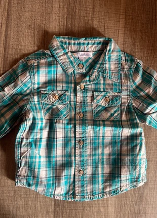 Chemise 12mois, merk: Kitchoun, staat: Heel goed, maat: 9-12 maanden / 74 cm, € 2,00, € 2,80 inclusief Kopersbescherming