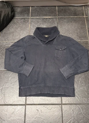 Vintage 2000s Y2K RRL Knitted Shawl Jumper, brand: Ralph Lauren, condition: Very good, size: XL, £75.00, £79.45 includes Buyer Protection