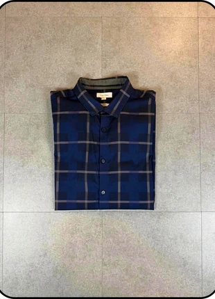 👔 Chemise homme Calvin Klein – Slim Fit – Carreaux bleu marine & gris – Taille M, merk: Calvin Klein, staat: Heel goed, maat: M, € 30,00, € 32,20 inclusief Kopersbescherming