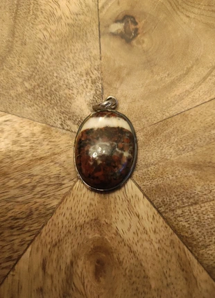 Sterling silver Leapardskin Jasper pendant., brand: Silver, condition: New without tags, £4.50, £5.43 includes Buyer Protection