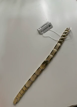 Bracelet Lacoste doré en acier 19cm, brand: Lacoste, condizioni: Nuovo con cartellino, €80.00, €84.70 include la Protezione acquisti