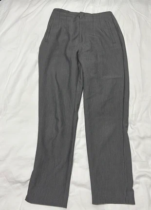 Stradivarius high waisted tall grey tailored trousers, brand: Stradivarius, condition: Very good, size: L / 40 / 12, €15.00, €16.45 includes Buyer Protection