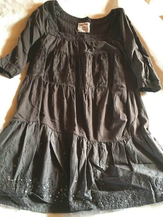 robe/tunique marron vintage - bershka 2