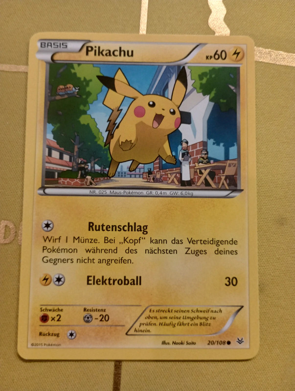 Pokemon Karte Pikachu 1