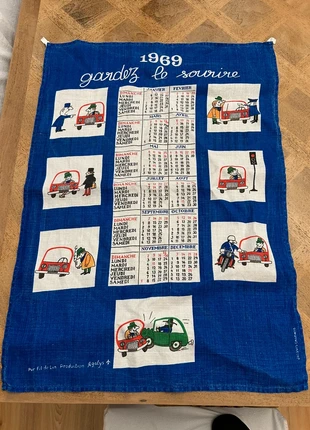 Torchon calendrier 1969, brand: Agalys, condizioni: Ottime, €8.00, €9.10 include la Protezione acquisti