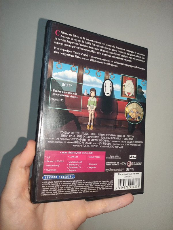 DVD le voyage de Chihiro 2