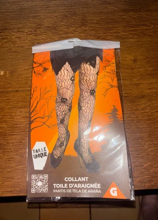 Collant toile d’araignée, merk: GiFi, staat: Nieuw met prijskaartje, maat: Universeel, € 1,00, € 1,75 inclusief Kopersbescherming