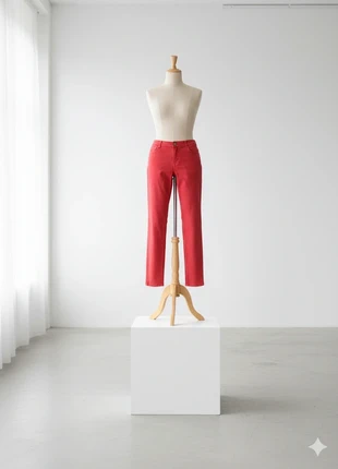 Pantalon skinny slim rouge Promod femme taille M 38 boutique française, merk: Promod, staat: Heel goed, maat: M / 38 / 10, € 11,90, € 13,20 inclusief Kopersbescherming