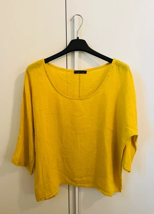 Made in Italy - Maglia Gialla con Manica 3/4, marque: Made In Italy, état: Neuf sans étiquette, taille: Taille unique, 3,50 €, 4,38 € Protection acheteurs incluse