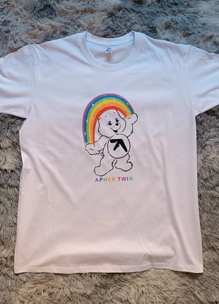 Tshirt Aphex Twin Cute Bear Y2K Style, marque: Rave, état: Neuf sans étiquette, taille: L, 12,80 €, 14,14 € Protection acheteurs incluse