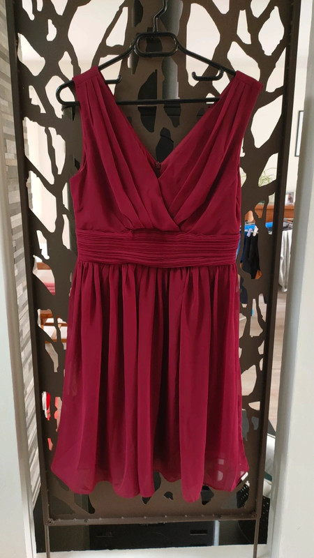 Robe bordeaux 2024 longue