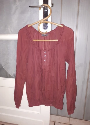 Blouse lie de vin , merk: Kiabi, staat: Goed, maat: M / 38 / 10, € 3,00, € 3,85 inclusief Kopersbescherming