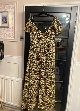 Long leopard maxi dress, brand: V by Very, condition: Very good, size: XXL / 44 / 16, €6.00, €7.00 includes Buyer Protection