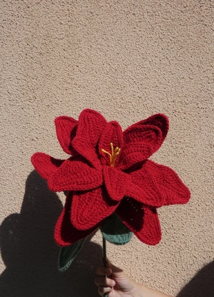 Pounsettia en crochet, brand: les petales de Lisa, condition: Very good, €25.00, €26.95 includes Buyer Protection Pro