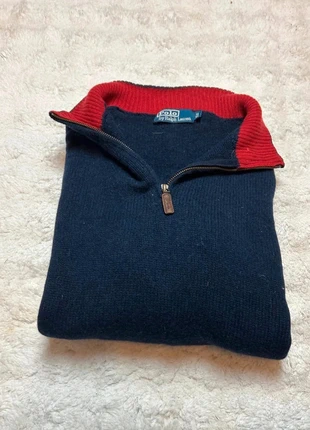 Pull sweat half 1/4 zip Ralph Lauren couleur bleu marine taille XL en bon état, marca: Ralph Lauren, estado: Bueno, tamaño: XL, 30,00 €, 32,20 € Protección al comprador incluida