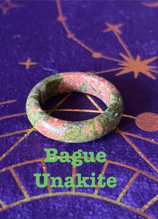 Bague unakite, marca: lithotherapie, estado: Novo sem etiquetas, €2.99, €3.84 inclui Proteção do Comprador