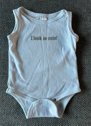 Romper I look so cute , marque: Babydump, état: Très bon état, taille: 1-3 mois / 56 cm, 1,00 €, 1,75 € Protection acheteurs incluse