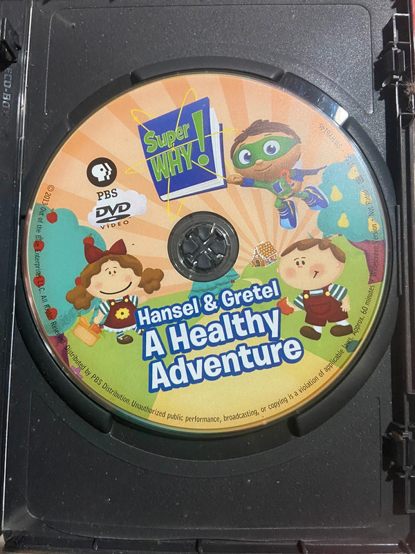 PBS Kids Super Why Hansel & Gretel A Healthy Adventure Dvd  2