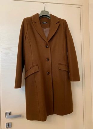 Cappotto marrone, merk: L'Officina Della Moda, staat: Nieuw zonder prijskaartje, maat: S / 36 / 8, € 18,00, € 19,60 inclusief Kopersbescherming