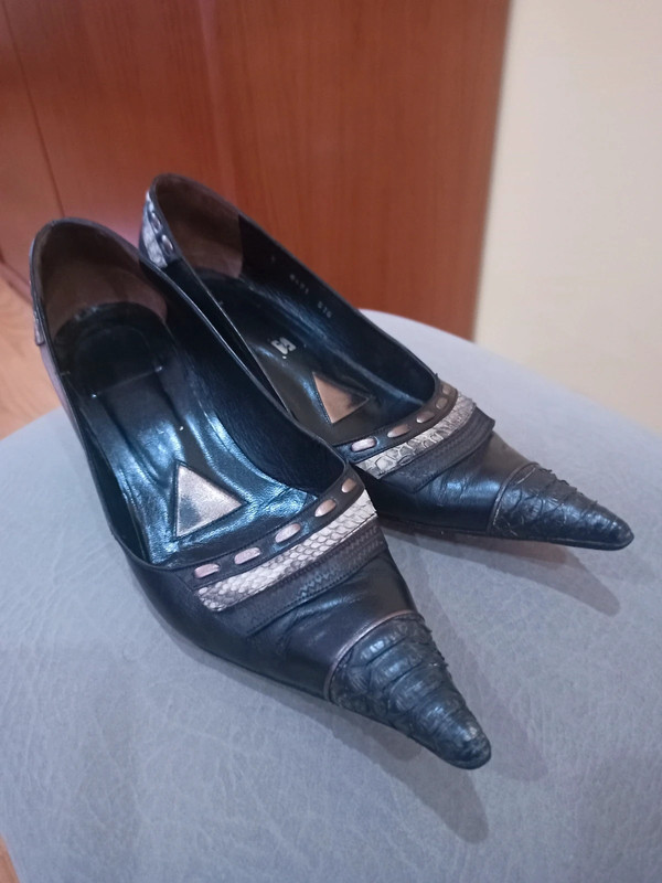 Sapatos pretos classicos senhora hotsell