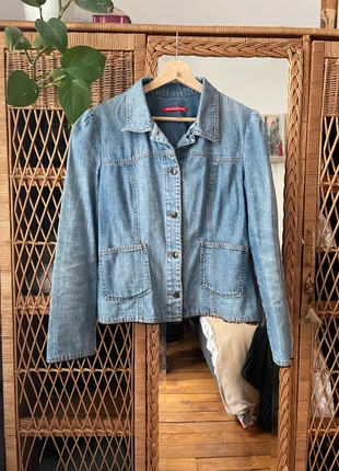 Chemise en jean avec détails dentelles, marque: Vintage, état: Très bon état, taille: S / 36 / 8, 8,00 €, 9,10 € Protection acheteurs incluse