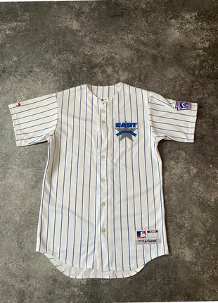 Jersey Baseball Majestic vintage made in usa blanc à rayures bleu, marque: Majestic, état: Très bon état, taille: S, 16,10 €, 17,61 € Protection acheteurs (Pro) incluse