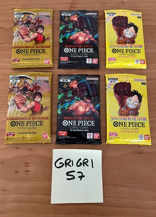 Lot de 6 boosters One Piece card game US OP4/6/7, marque: OnePiece, état: Neuf avec étiquette, 24,00 €, 25,90 € Protection acheteurs incluse