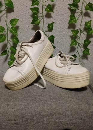 Zapatillas plataforma blancas, marca: Corina, estado: Muito bom, tamanho: 39, €8.00, €9.10 inclui Proteção do Comprador