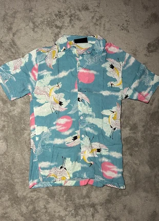 Chemise Hawaïenne Bleu turquoise/Rose📏 XS, brand: Vintage Dressing, condition: Very good, size: XS, €13.00, €14.35 includes Buyer Protection Pro