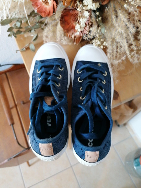 Converse deals cuir marine